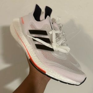 adidas Mens Shoes Size 8.5 And 9 UltraBoost 21 Tokyo Cloud White Black Red